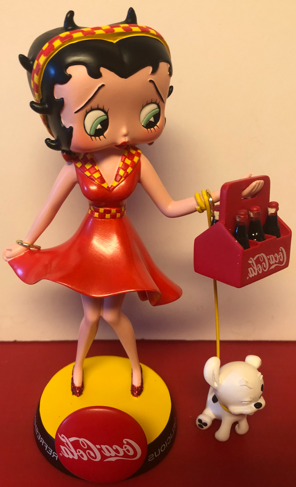 Betty Boop Coke Bobber Figurine      Retired