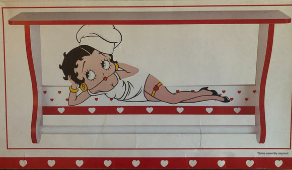 Betty Boop Dish Towel Rack  Retired Hard to Find