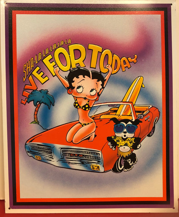 Betty Boop Live for Today Tin