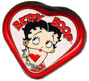 Product Image Betty Boop Peppermints Heart Tin