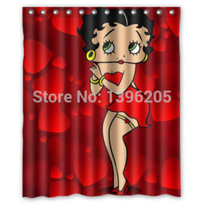 Betty Boop Shower Curtain Hot Betty