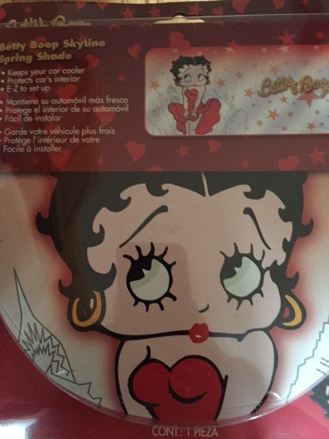 Betty Boop Skyline Spring Car Shade