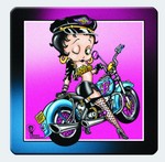 Betty Boop Biker Magnet