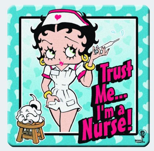Betty Boop Trust Me I'm A Nurse Magnet