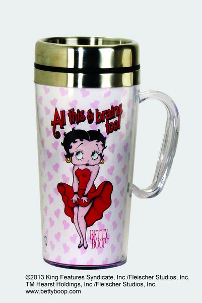 Betty Boop All Brains Too Insulated Mug