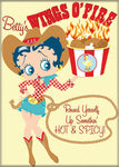 Betty Boop Cowgirl Magnet Wings O&#039;Fire