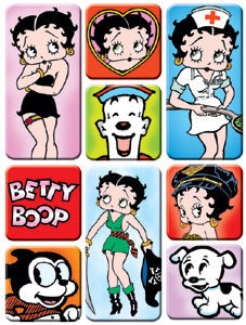 Product Image Betty Boop 9 Piece Magnet Set
