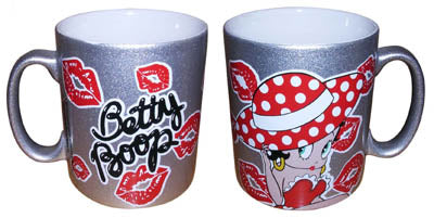 Betty Boop Silver Mug with Betty In a Poka Dot Hat