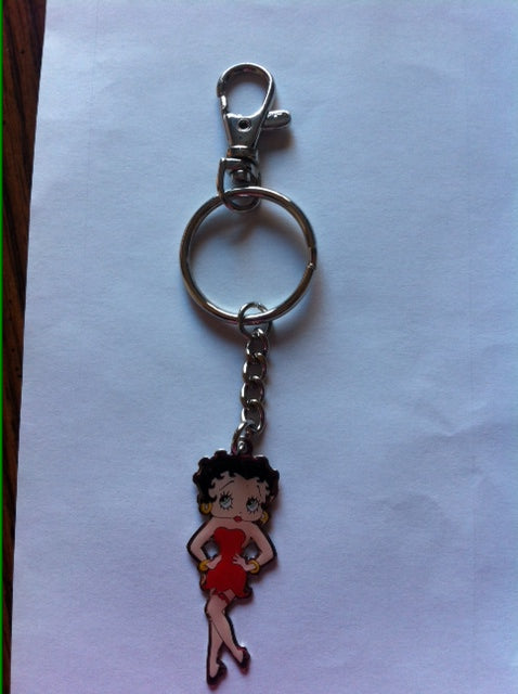 Basic Betty Enamel Keychain