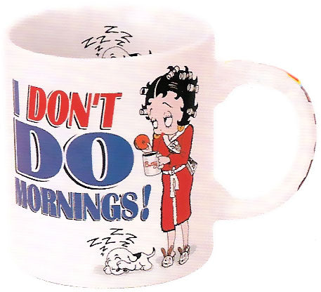 Product Image I Don't Do Mornings Betty Boop Mug