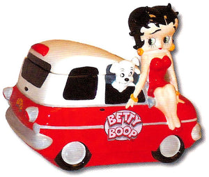 Betty Boop Red Car Cookie Jar
