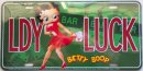 Product Image Betty Boop Lady Luck License Plate