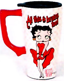 Product Image Betty Boop All This And Brains Too Travel Mug