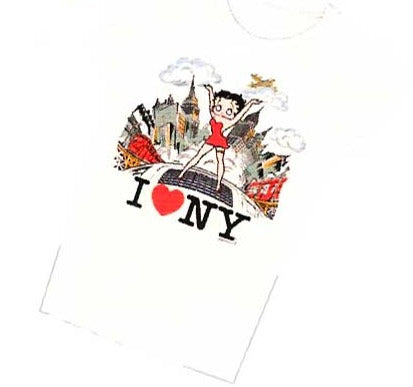Product Image N.Y. City Sidewalk Betty Boop Baby Doll T-shirt