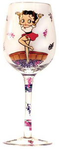  Betty Boop Grape Stomper Wine Glass